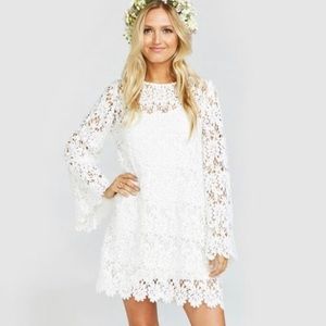 Show Me Your Mumu Love Story Lace White Dress